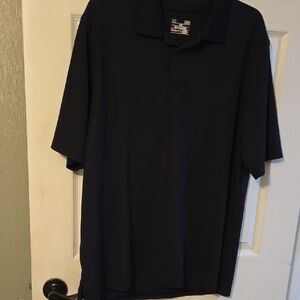 Under Armour Men's Solid Black Polo Shirt